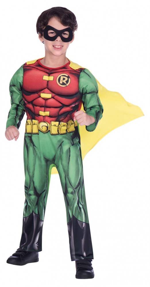 Batman Famulus Robin dräkt 3-4 år