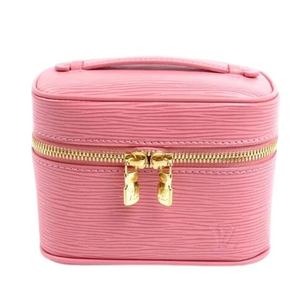 Louis Vuitton Vintage Pre-owned Nice Nano Epi Pouch - Vintage - Dame - Lyserød - ONE SIZE - Læder