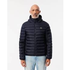 Lacoste Mens Hooded Puffer Jacket BH2909 Colour: Navy Blue HDE, Size: L