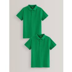 Next Kortærmede polo-skjorter i bomuld til skolebrug, 2 pakke (3-16år) - 10 år (140cm)