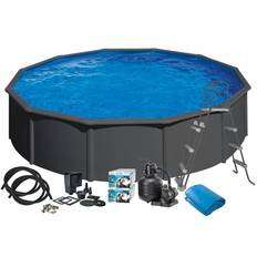 Poolpaket Swim & Fun Pool Basic 120 Rund Antracitgrå Ø550 cm