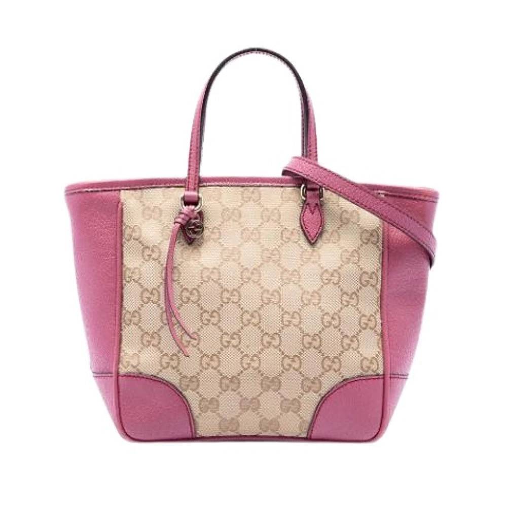 Gucci Vintage Pre-owned Bree Tote Bag - Vintage - Dame - Lyserød - ONE SIZE - Uld