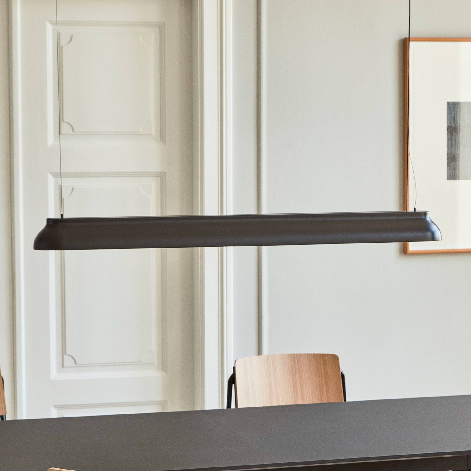HAY Design pendellampa PC Linear, dimbar, Svart, Vardagsrum / matsal, Aluminium / grå / zink, Design, Pendellampa