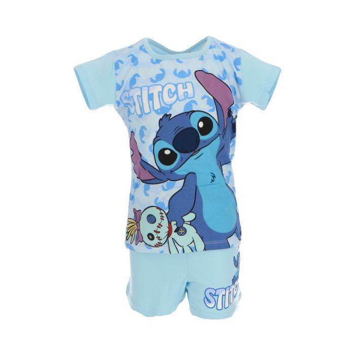 Disney Lilo och Stitch Scrump blå kort pyjamas barn 5 år / 110 cm