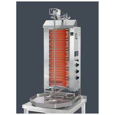 Kebabgrill E3-S el, 50 kg inkl. motor och fettuppsamlare, Potis