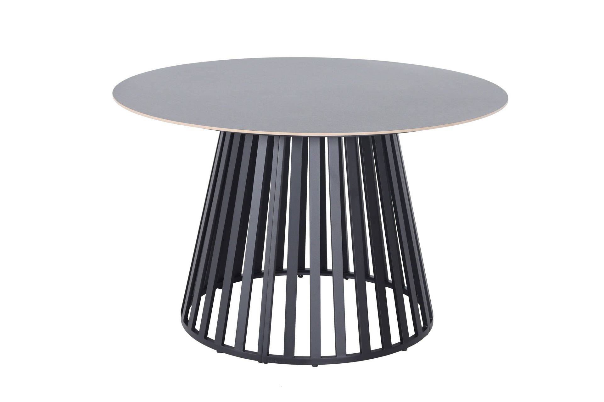deNoord Sensi Runt Matbord utomhus 120 cm i metall Svart