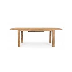 Havebord med udtræk i genanvendt teaktræ 160 - 220 x 95 cm - Teak