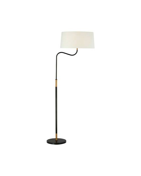 Visual Comfort Canto golvlampa justerbar brons/mässing (H: 126,4-151,8 x B: 43,2 cm)
