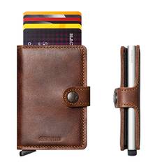 SECRID MINIWALLET BROWN VINTAGE KORTHOLDER