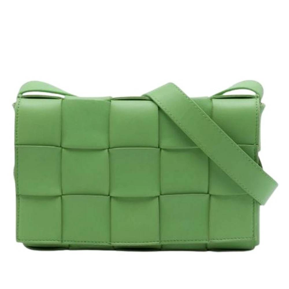 Bottega Veneta Vintage Pre-owned Cassette Skuldertaske - Vintage - Dame - Grøn - ONE SIZE - Uld