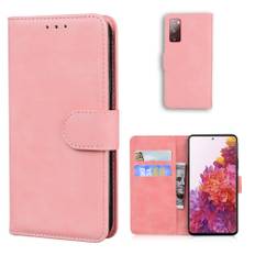 Samsung Galaxy S20 FE / S20 FE 5G - Læder pung / cover - Pink