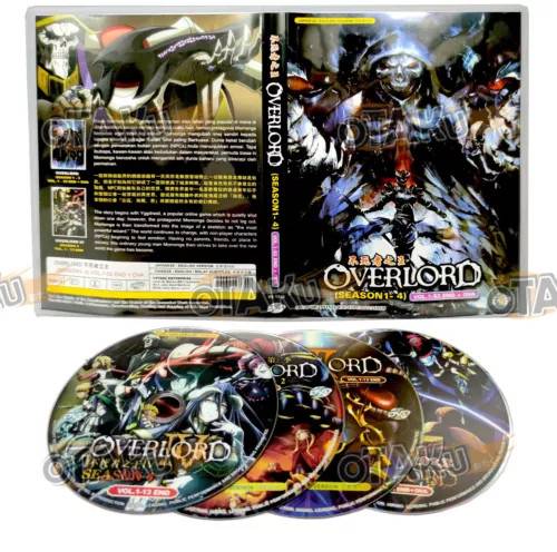 Overlord (Sæson 1-4) - Anime TV-serie DVD (52+ Episoder, OVA) Engelsk Dub