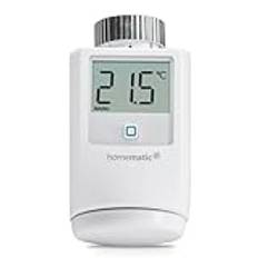 Homematic IP Smart Home Heizkörperthermostat, digitaler Thermostat Heizung, Heizungsthermostat, Steuerung per App, Alexa & Google Assistant, einfache Installation, Energie sparen, 140280A1