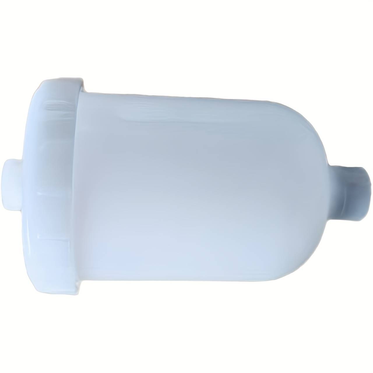 TEMU H-2000 Pneumatic Spray Gun Pot, Plastic Container, 14*1mm Internal Thread Cap, Air Paint Spray Gun Manual Tool Accessory - Non-electric