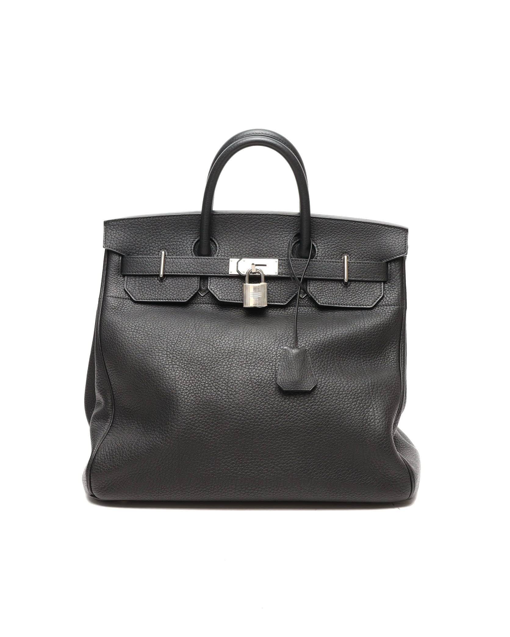 Hermès Haut A Courroies (hac) Birkin Hac 40 Togo Bag - Black - One Size