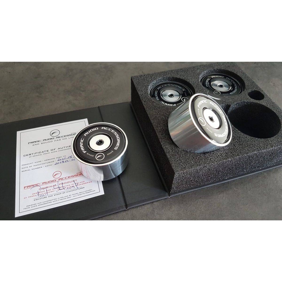 Franc Audio Accessories Ceramic Disc TH (förpackning med 4 stöd)