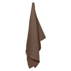Big Waffle Large Hand Towel Home Textiles Bathroom Textiles Towels & Bath Towels Hand Towels Brown The Organic Company