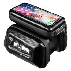 WILD MAN 1.2L durable bicycle bag pouch - Black