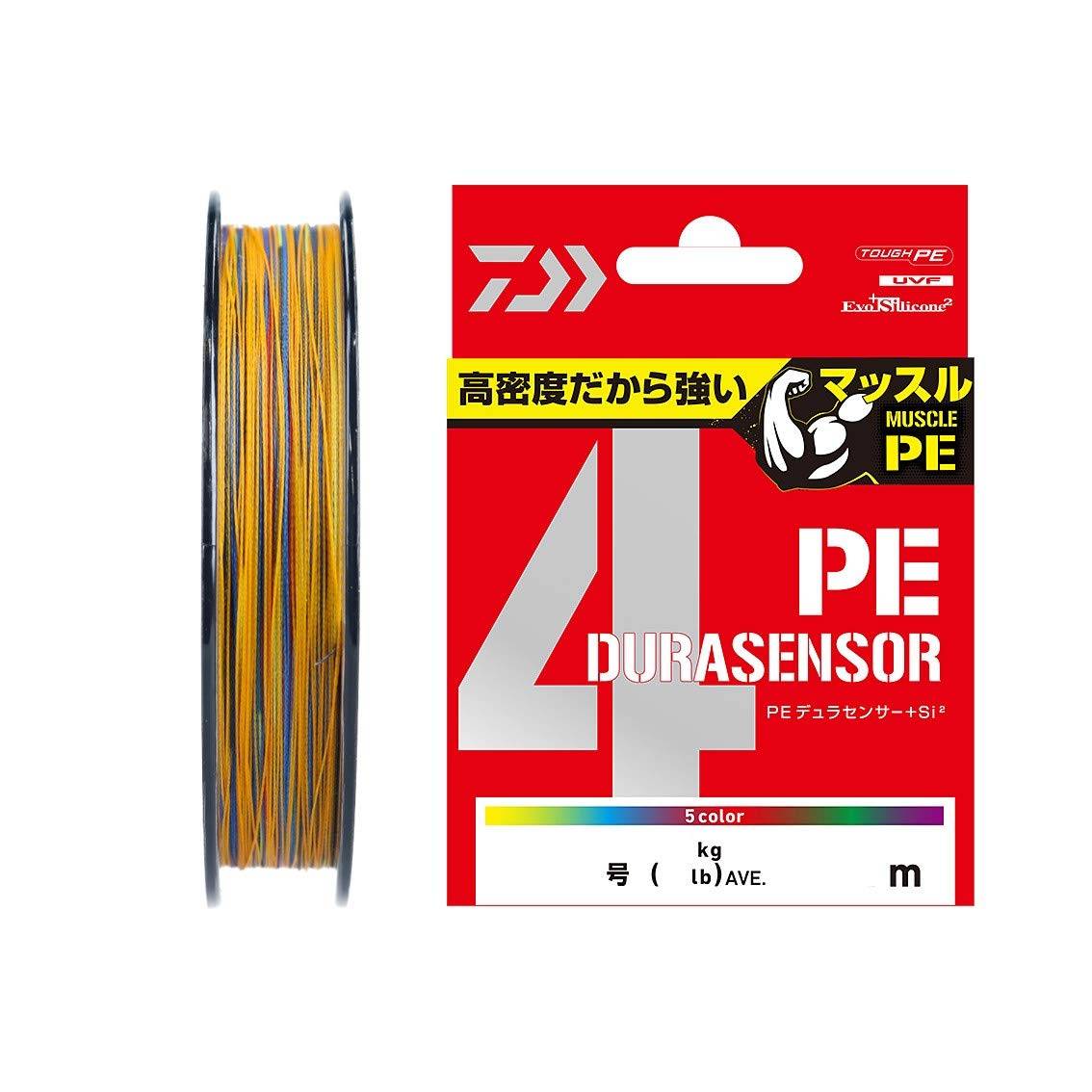 DAIWA PE-lina UVF PE Durasensor 4 200m Flerfärgad X4+Si2 Nr.