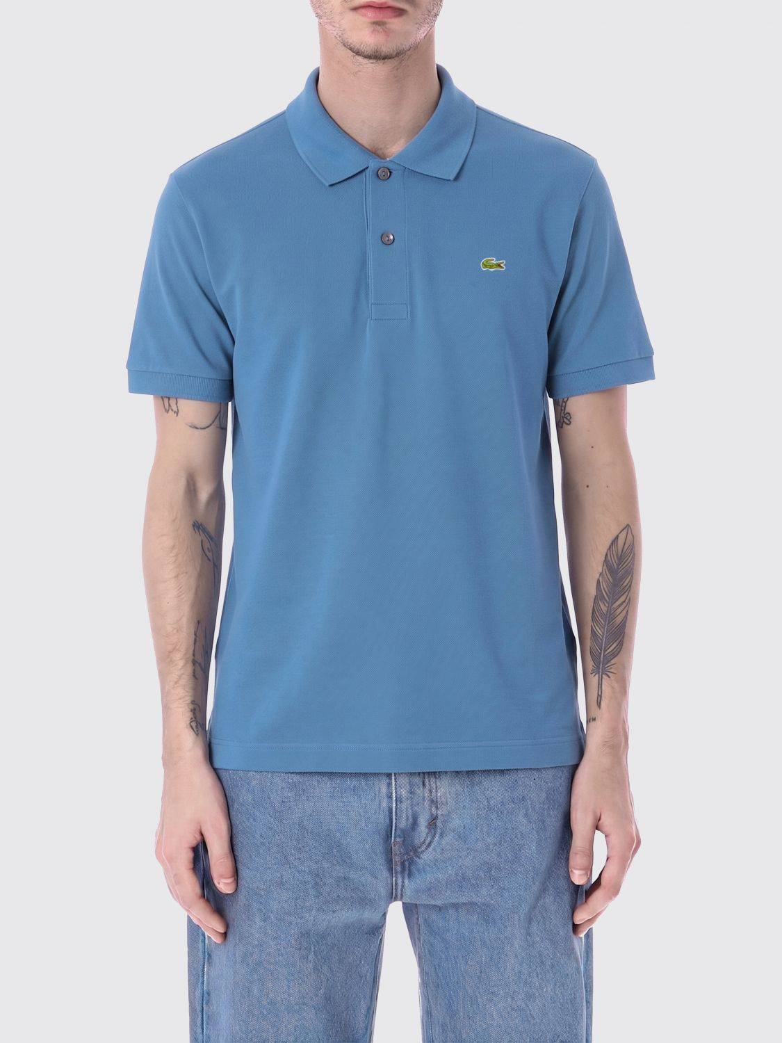 LACOSTE Polo Shirt Men color Blue 2 - 7