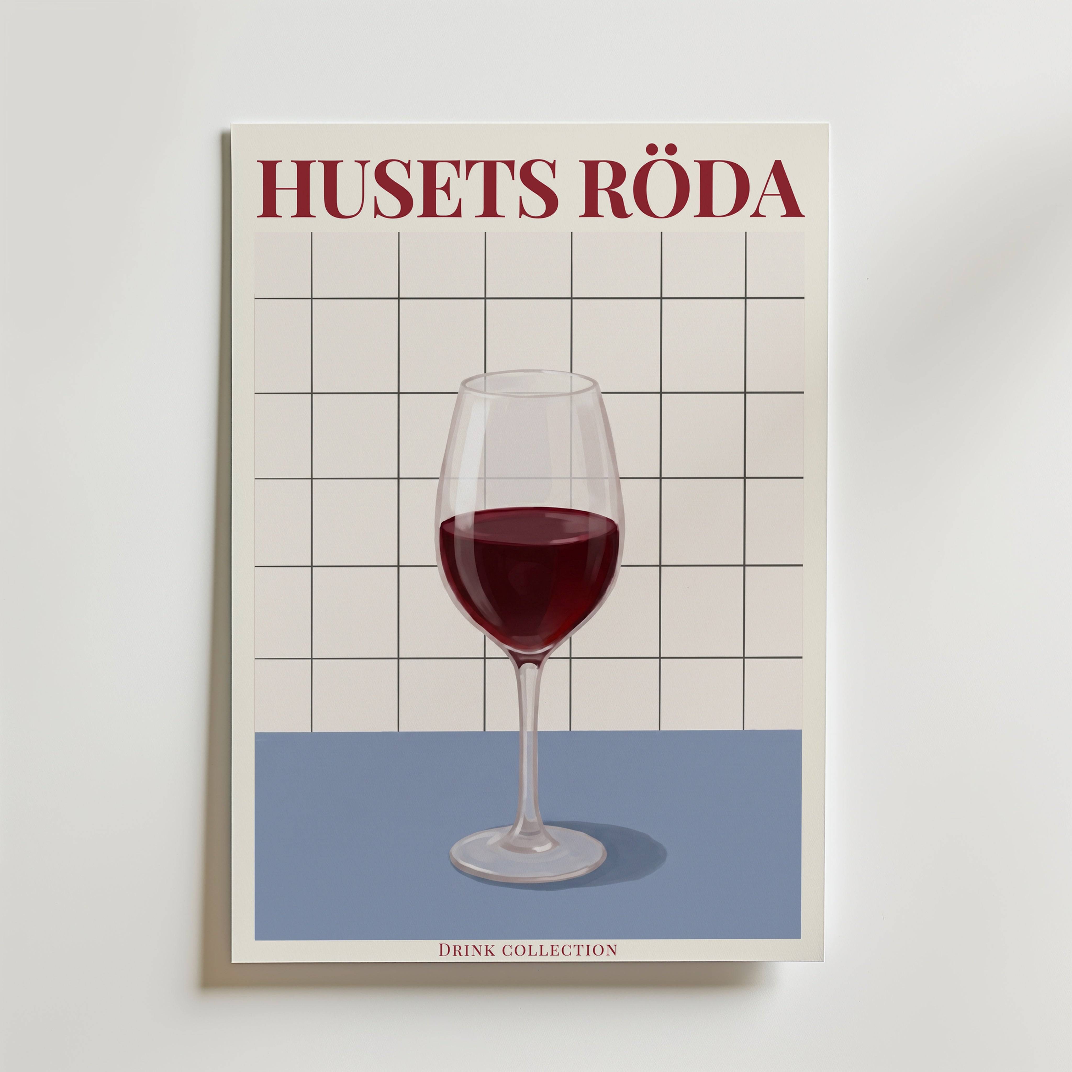Husets R�da Poster - Fine Art Poster 40x50 cm