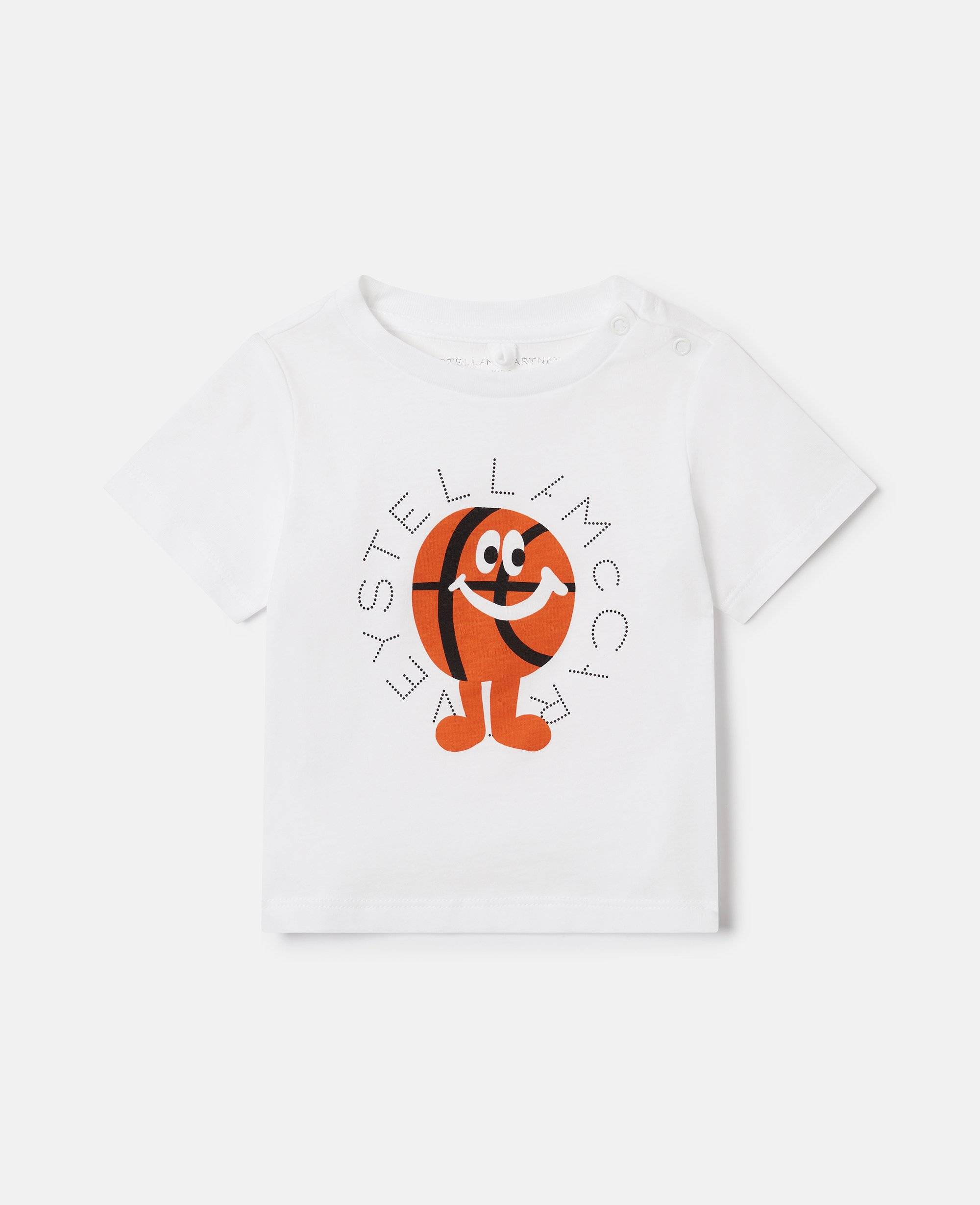 Stella McCartney - T-Shirt mit Basketball-Figur, , Größe: 3m