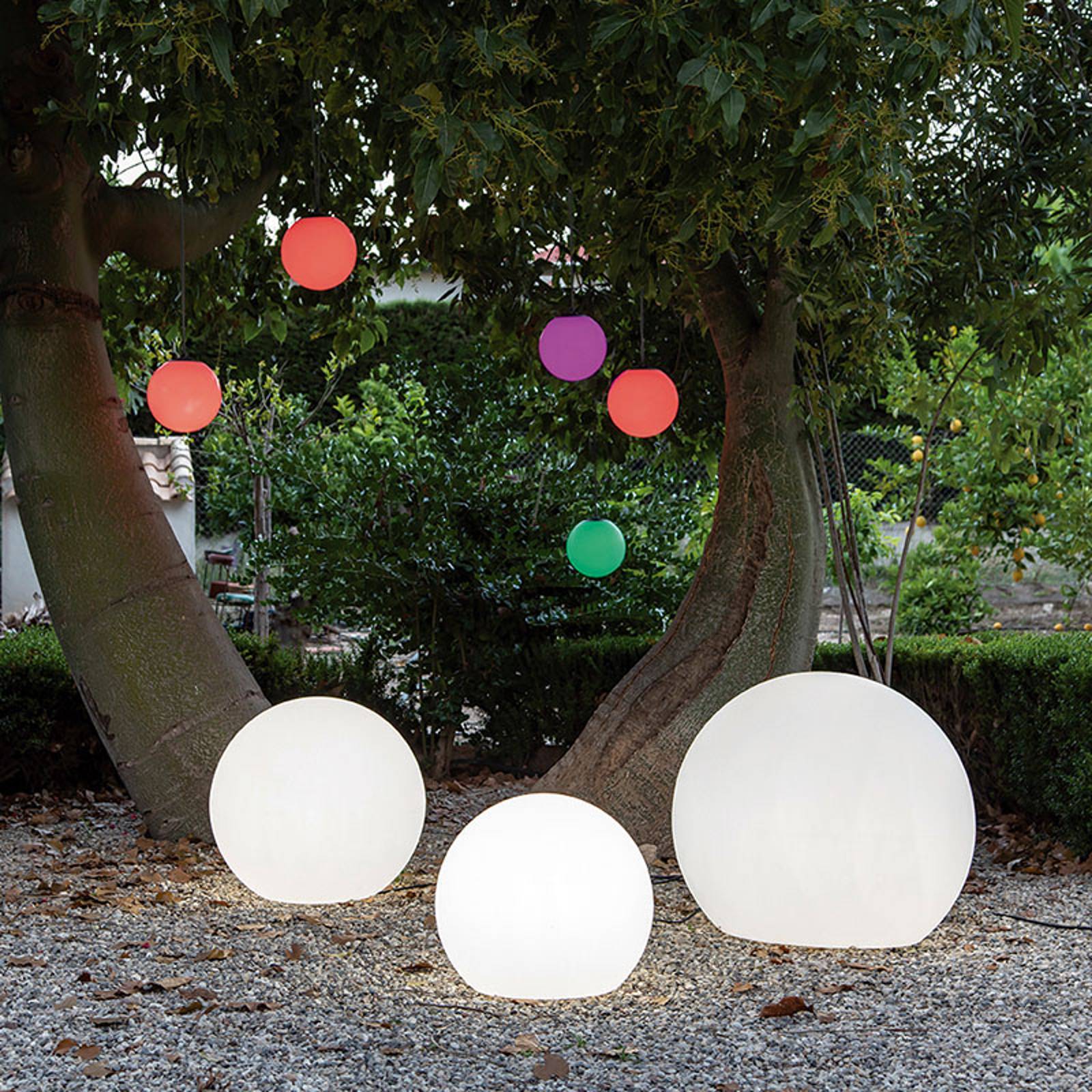 Newgarden Buly golvljusglob, Ø 40 cm, Vitt / opal, Syntetmaterial, Modern