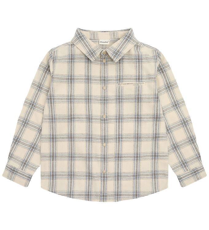 Minymo Skjorte - Seedpearl - Minymo - 7 år (122) - Skjorte