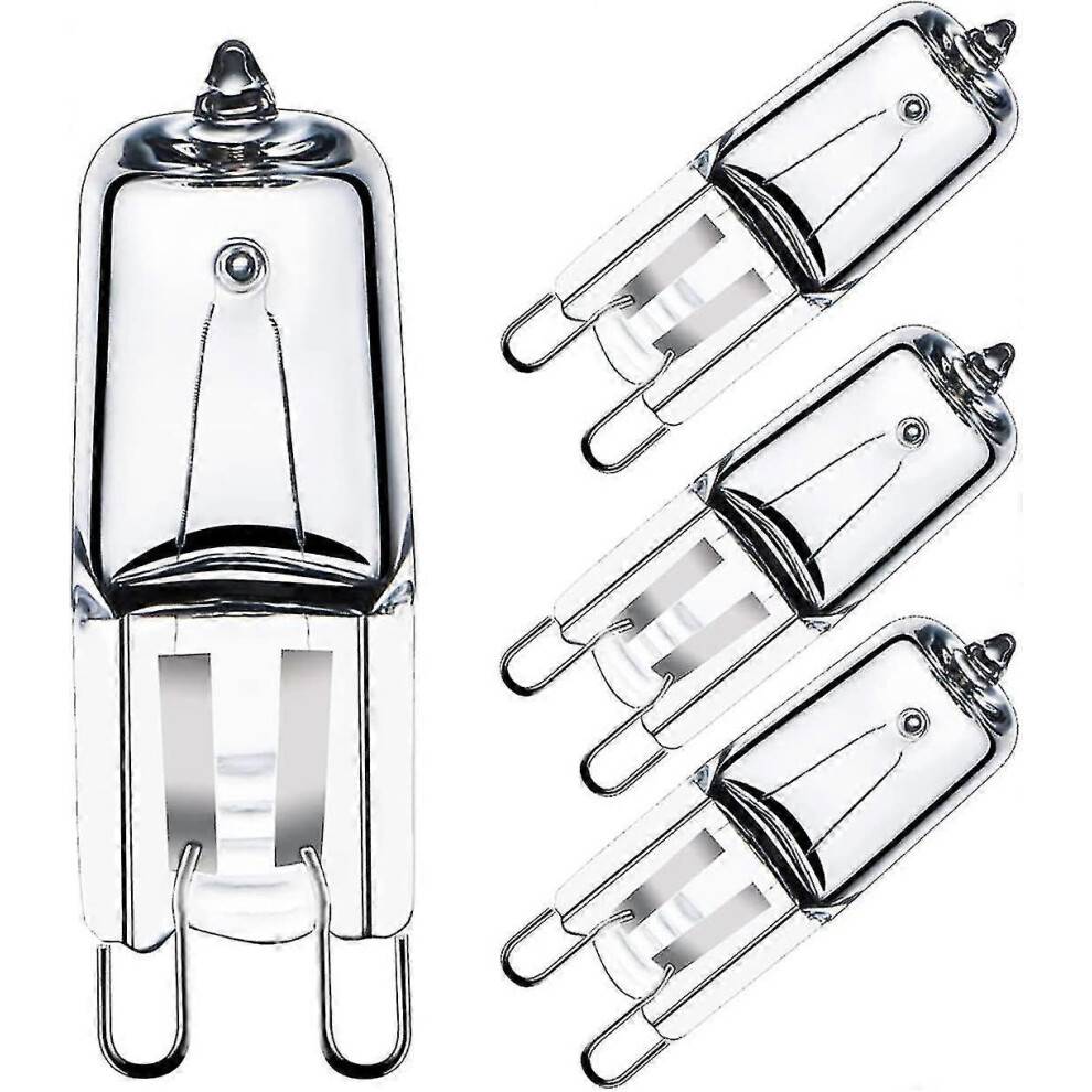Sæt med 4 halogenovnspærer G9 25 W 230 V 300 C, 43 x 14 mm