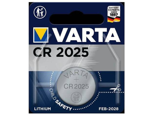 Varta Knapcelle CR 2025 3,0 Volt Batteri