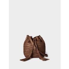 Osprey London Osprey London The Joss Woven Leather Bucket Bag
