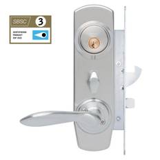 Låssats Assa Entré d12-K1 Mattkrom (Lika)
