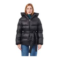 Hugo Boss, Jakke, Dame, Sort, 2XL, Uld, Dunjakke med hætte