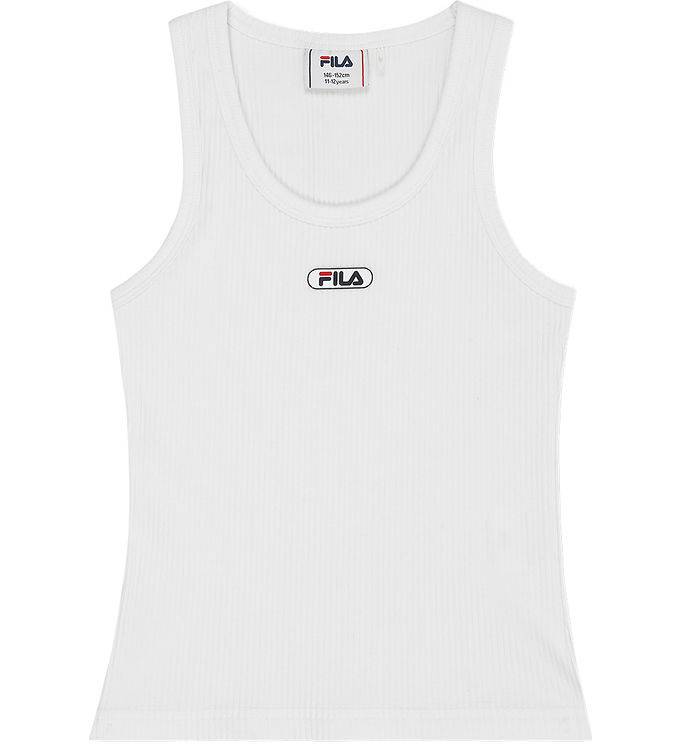 Fila Tanktop - Rib - Forcone - Bright White - Fila - 9-10 år (134-140) - Tanktop