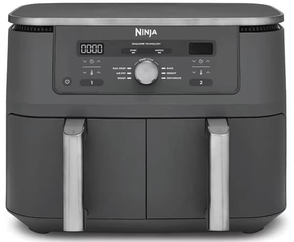 Airfryer Frituregryde uden olie NINJA Dual Zone Max DZ400EU 9.5 l Grå