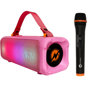 Start festen med bærbar højtaler N-GEAR BLAZOOKA KARAOKE ;) SJOV MED Mikrofon og LED lys