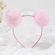 1 st Småbarn flickor Pom Pom Dekor Söt stil pannband - Rosa