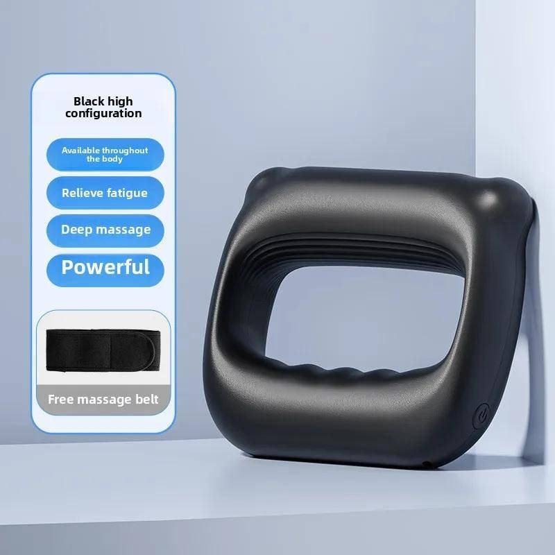 Fascia Ring Massager Bälte Massage Fascia Gun Vibration Nacke Membran Gun Fett Dumpning Mini Slim Mage Massage Gun Massagemaskin svart