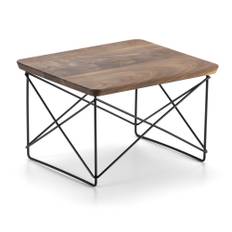 Vitra - Occasional Table LTR American Walnut/Basic Dark - Små borde og sideborde - Charles & Ray Eames - Træ farvet,Sort - Metal/Træ