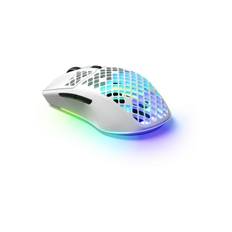 SteelSeries Aerox 3 Wireless 2022 - Snow - Gamingmus - Optic - 6 knappar - Vit