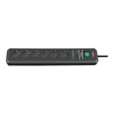 BRENNENSTUHL Secure-Tec 19.500A extension socket 6-way anthracite 2m H05VV-F 3G1,5