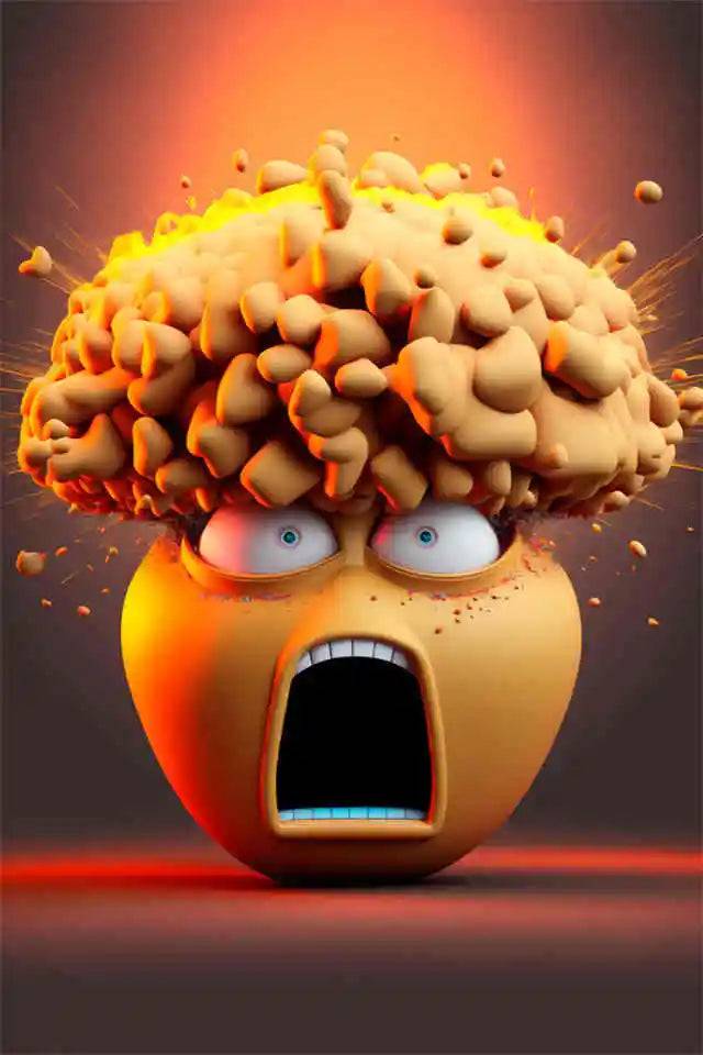 Poster med gamingmotiv i färgexplosion - 5 / 20x30cm