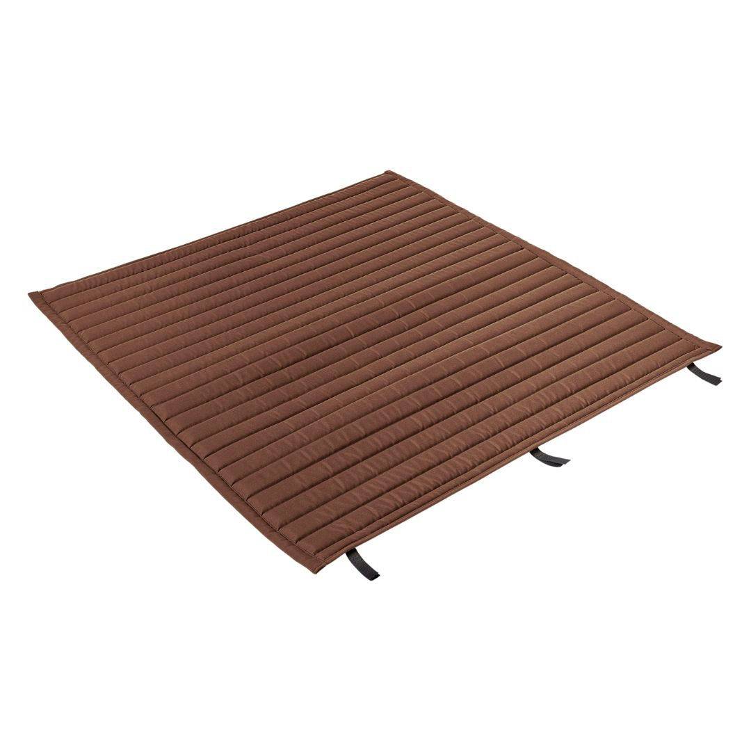 HAY Palissade Dining Bench Seat Quilted Cushion Hynde Iron Red
