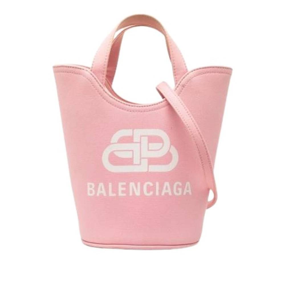 Balenciaga Vintage Pre-owned Vintage Bucket Bag - Vintage - Dame - Lyserød - ONE SIZE - Uld