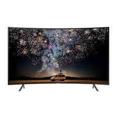 55" Samsung Curved 4K-TV med HDR och naturlig färgåtergivning UE55RU7305KXXC med Trasig Skärm, delar, kartong, fjärr ok. Reservdelstv