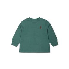 POLO RALPH LAUREN KIDS - sweatshirt med broderad logotyp - barn - bomull - 9 mths - Grön