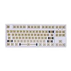 Sefdrert Mekanische Tastatur mit 87-Tasten, SchweißPlatte, Wellensitz, Hot Swap DIY Kundenspezifische Tastatur, TYP C Tasten Trennung, Weiß