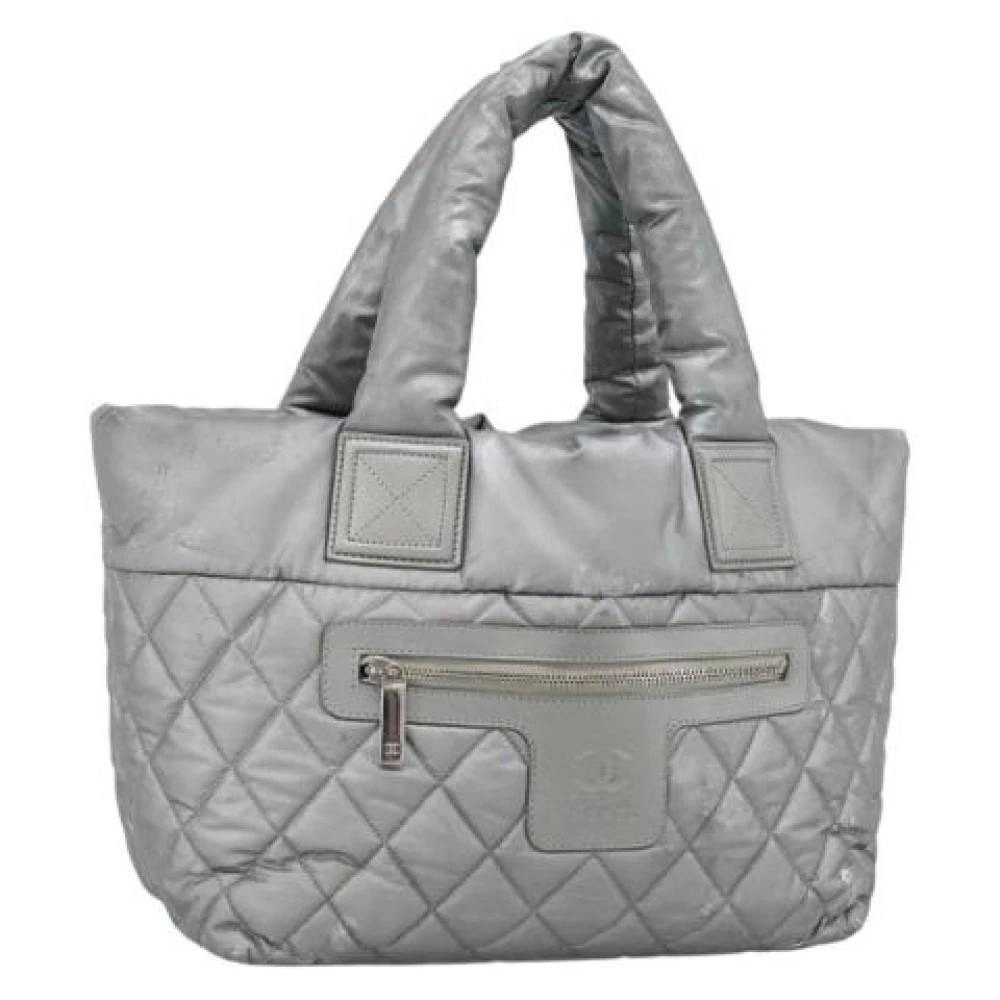 Chanel Vintage Pre-owned Vintage Tote Bag - Vintage - Dame - Grå - ONE SIZE - Læder