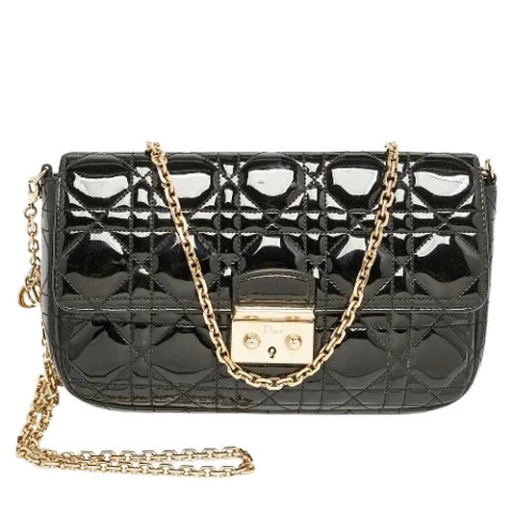 Dior Vintage Pre-owned Stof Skuldertaske - Vintage - Dame - Sort - ONE SIZE - Uld