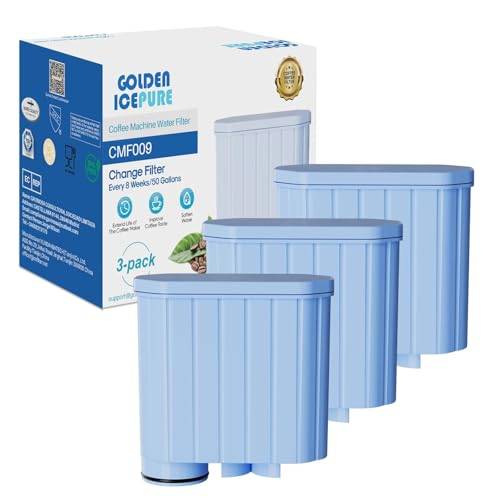 GOLDEN ICEPURE Kaffeemaschinen-Wasserfilter für Philips AquaClean, 3er Pack